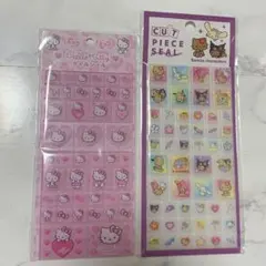 正規品　ハローキティ　日焼けサンリオキャラクターズ　タイルシール　2点セット