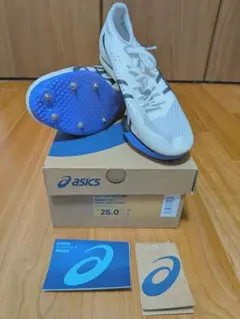 ASICS METASPEED MD 陸上スパイク25.0cmホワイト/コバルトのサムネイル