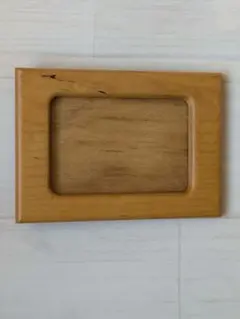 天然木製フォトフレーム ,ガラス板付き