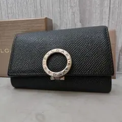 美品　ブルガリ　キーケース　ビーゼロワン　6連　本革　レザー　黒