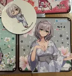 ホロライブ 極楽湯　コラボ 　コースター　ピック　白銀ノエル