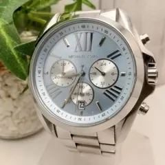 稼働品 マイケルコース クロノグラフ デイト機能 腕時計 メンズ 男女両用