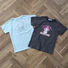 サンリオ　Cinnamoroll & Kuromi Tシャツ 2枚セット