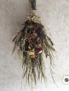 ✳️初夏✳︎ドライフラワー スワッグ ユーカリ✳︎秋色紫陽花