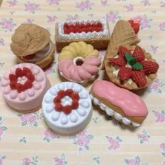 おもしろ消しゴム　スイーツ　セット　8個