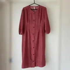 日本製　エアパペル　プロバンス風小花柄ワンピース