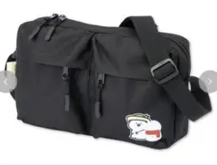 新品タグ付き New アベイル お文具といっしょ 横型ショルダーバッグ 黒