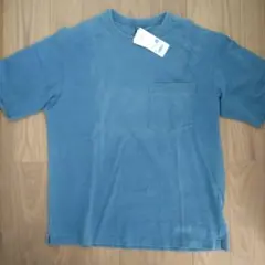 ユニクロ　インディゴダイ　クルーネックTシャツ