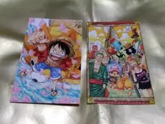 ワンピース　ポストカード　2枚セット ルフィ