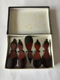 箸置き 5個セット 未使用 漆風 和風 デザイン