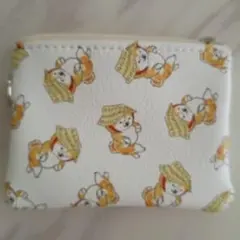 柴犬柄 コインケース 小銭入れ
