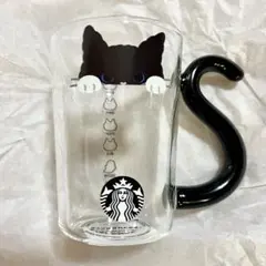 スタバ ハロウィン2025 耐熱グラスマグ キャット　296ml