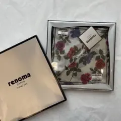 Renoma ハンカチ　スカーフ　2点セット　花柄　レディース　箱付き　新品