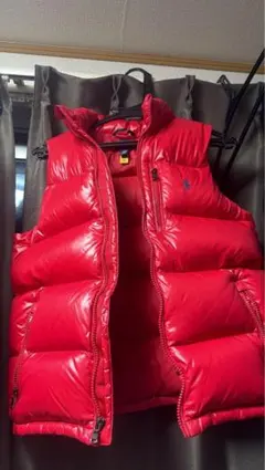 POLO 赤 ダウンベスト