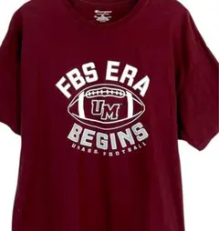 Champion マサチューセッツ カレッジTシャツ XL プリント ボルドー