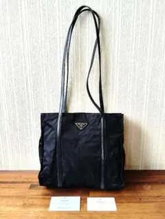PRADA　プラダ　トートバッグ　ショルダーバッグ　ナイロン　ブラック