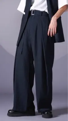 タックワイドパンツ スラックス