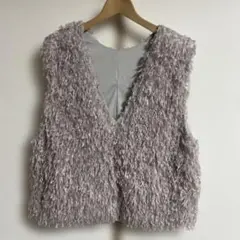 ✨ ぞうねこちゃんねる✨薄紫ファーベスト 2WAY