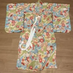 キャサリンコテージ浴衣　水色和柄140cm