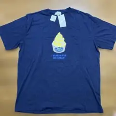 NATURAL STORY アイスクリーム柄 Tシャツ ネイビー 4L 新品