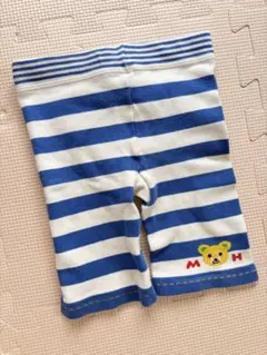 ミキハウス MIKIHOUSE ベビー レギンス パンツ 80 ボーダー くま