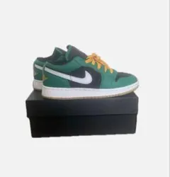 ナイキ エアジョーダン1 マラカイトローカット ブラック/グリーン 22.5