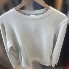 ワンポイントNike ライトグレー トレーナー L