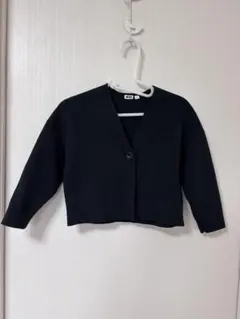 UNIQLO U ブラック カーディガン 130cm