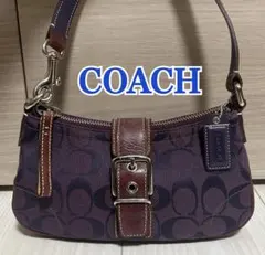 COACH コーチ アクセサリーポーチ ソーホー キャンバス シグネチャー