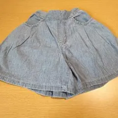 GUキッズデニム ハーフパンツ