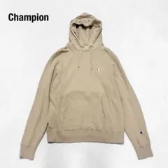 【Champion】チャンピオン ビッグバックスクリプトパーカー L ベージュ