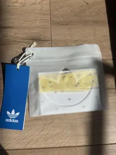 adidas リボンシューレース　イエロー　アディダス靴紐