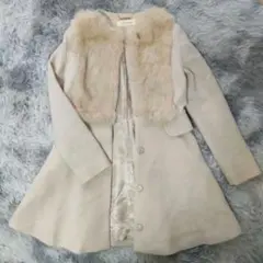 【スナイデル】羊毛コート ラビットファー 高級 Aラインコート