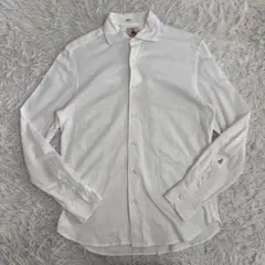 美品✨GUYROVER 長袖シャツ リネン コットン イタリア製 セミワイド L