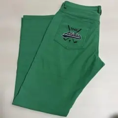 adidas ゴルフパンツ88 XLグリーン色