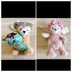 ディズニーシー　ダッフィー　シェリーメイ　ぬいぐるみポシェット2点セット