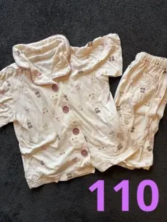 半袖　パジャマ 110cm 女の子　ボタンのサムネイル