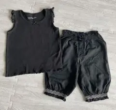 babyGap ギャップ　ブラック タンクトップ　パンツ　2枚セット 70cm