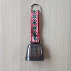 베어 벨 마운티니어링 카우벨 (티롤 테이프 포함) 키 체인 브론즈 벨