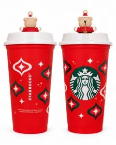 スターバックス リユーザブルカップ ベアリスタ キャップ ホリデー 赤