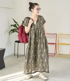 Spick & Span アフリカンバティックサイドギャザードレス - メルカリ