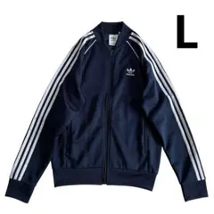 2022年 Adidas トラックジャケット L 紺 白 トレフォイル 刺繍