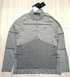 【新品.未使用】J.LINDEBERG ゴルフウェア ハーフジップ グレーL