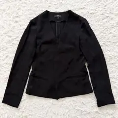 セオリー　ノーカラージャケット　ブラック　XS トリアセテートのサムネイル