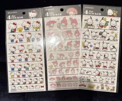 【正規品】サンリオ　4サイズスティッカー　3枚セット