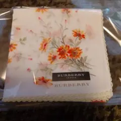 BURBERRY 　バーバリー　ハンカチ　大判　花柄　約49cm x 49cm