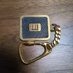 【美品】dunhill ダンヒルキーホルダー ゴールド ブラック 金