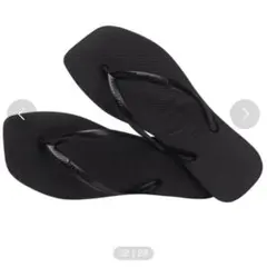 Havaianas SLIM SQUARE ビーチサンダル ブラック 23cmのサムネイル