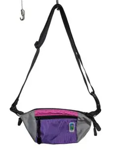 MEI ボディバッグ ウエストバッグ パープル グレー 美品 斜めがけ可