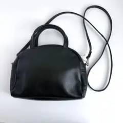 REN　2wayマイクロボストン ショルダーバッグ ハンドバッグ レザー　中古